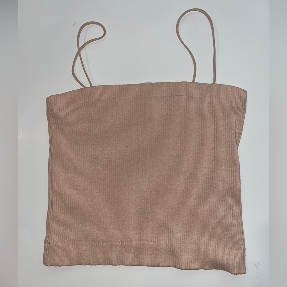 American Eagle Nude Pink Slightly Cropped Cami